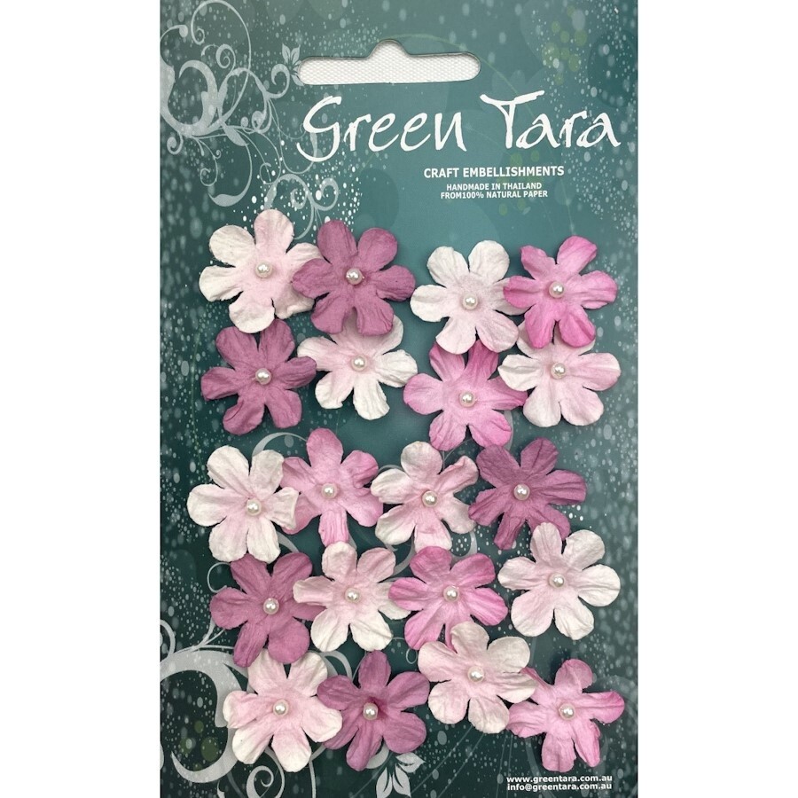 DARK ROSE MINI FLOWERS 20pcs