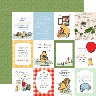 3x4 JOURNALING CARDS - WINNIE THE POOH