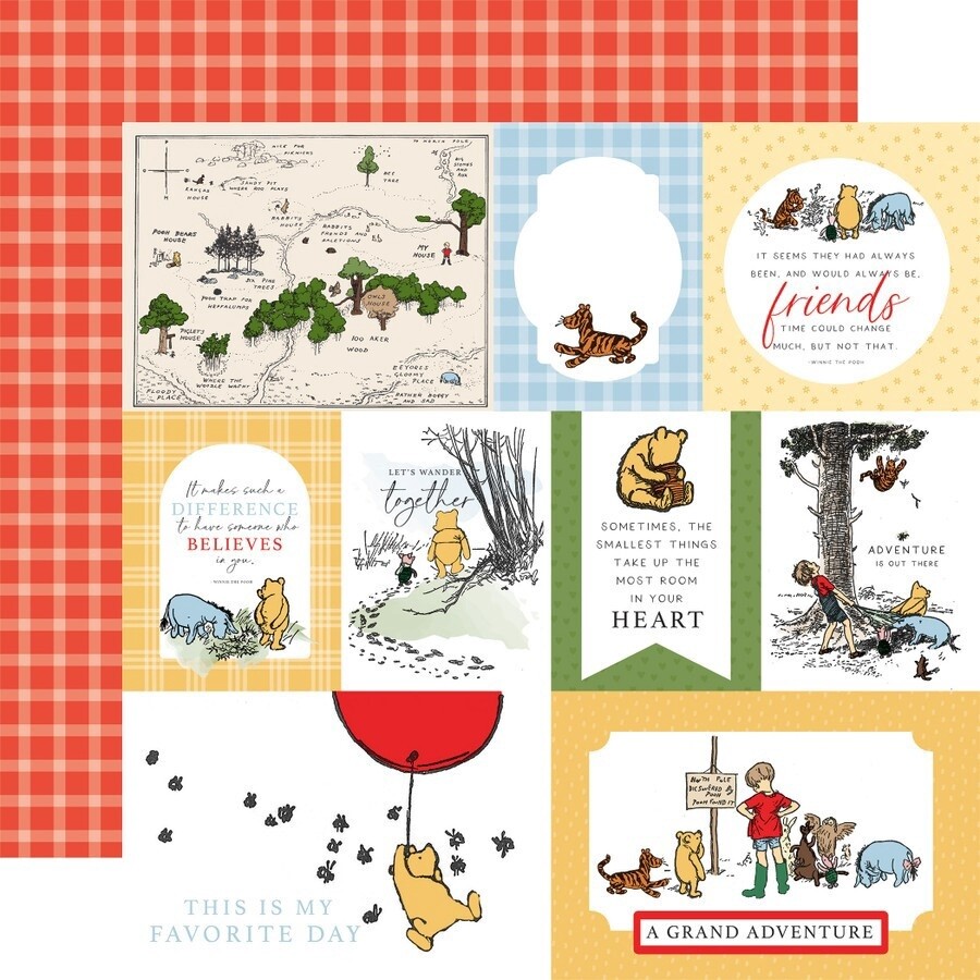 MULTI JOURNALING CARDS - WINNIE THE POOH