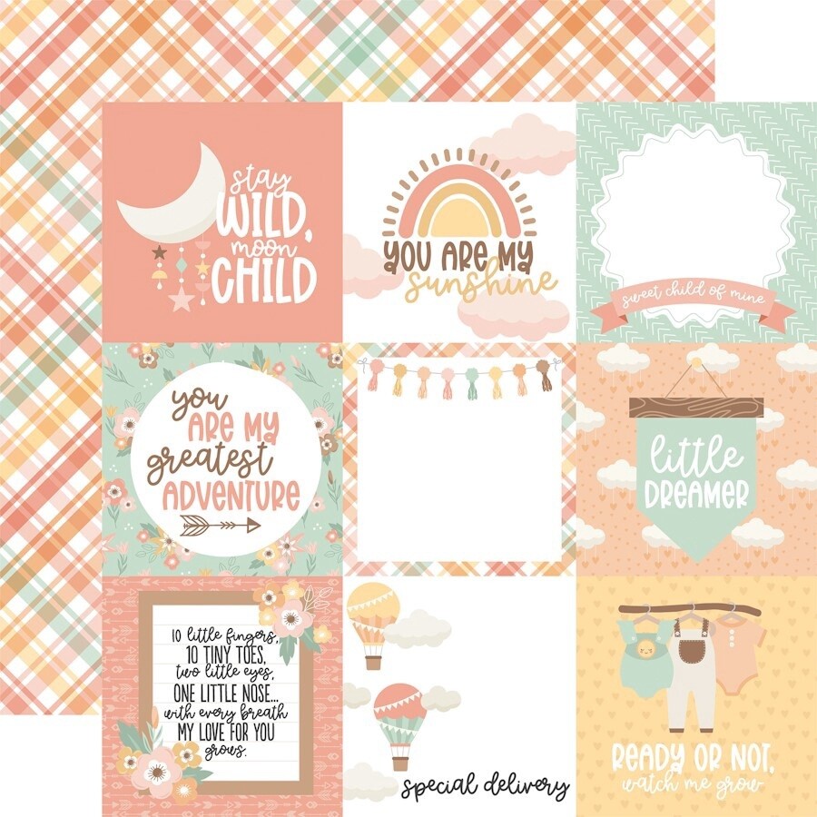 OUR BABY GIRL 4X4 JOURNAL CARD