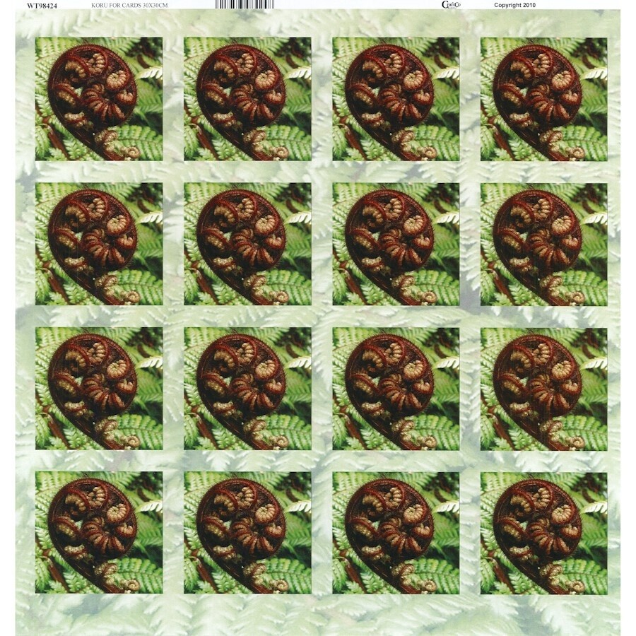 KORU FOR CARDS NZ PAPER