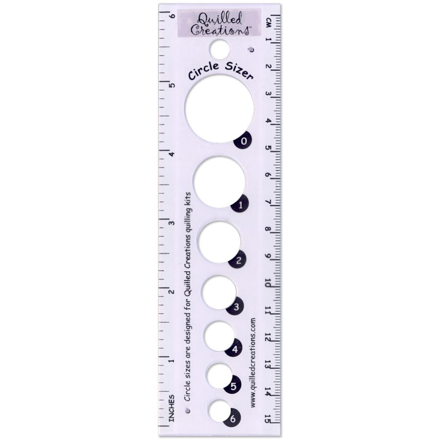 QUILLING CIRCLE SIZER RULER