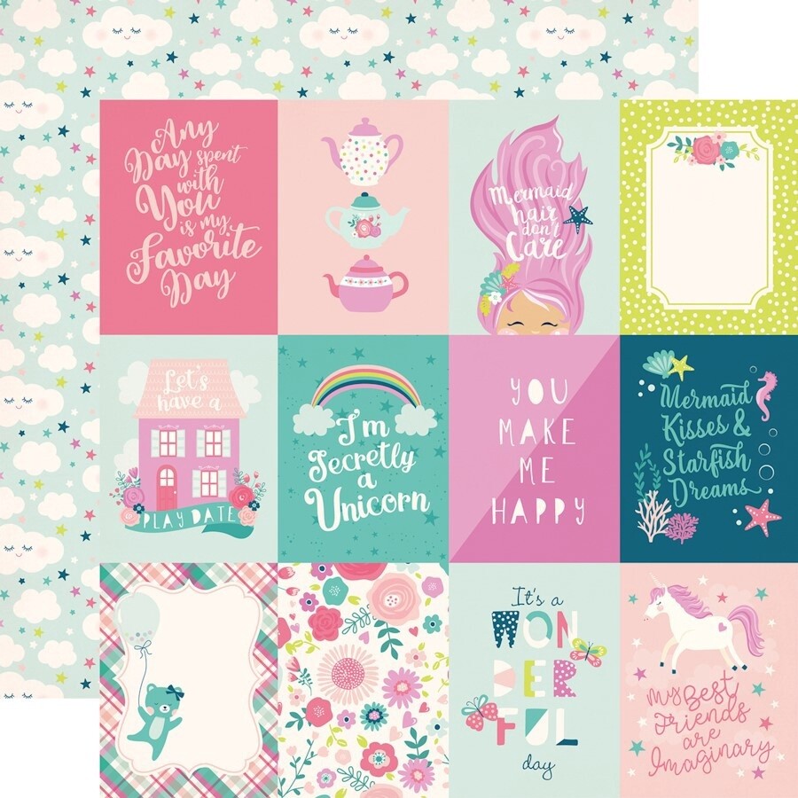 IMAGINE THAT GIRL 3X4 JOURNALING CARDS