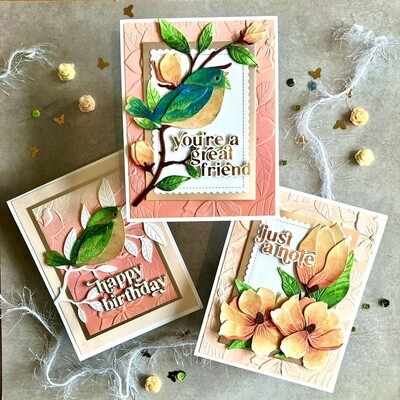 SHIMMER FLORAL CARDS CLASS - TAUPO