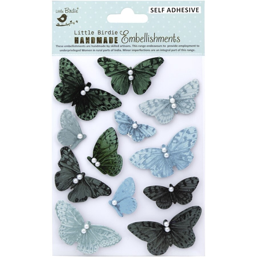 BUTTERFLY BLUE BAY - 3D EMBELLISHMENT