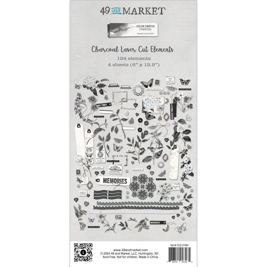 CHARCOAL COLOUR SWATCH CUTOUTS