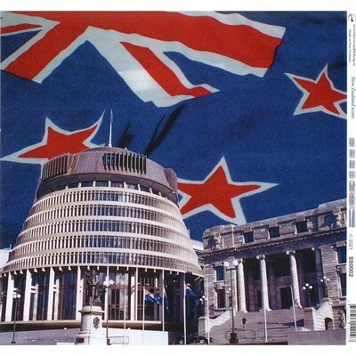 NEW ZEALAND FLAG &amp; BEEHIVE