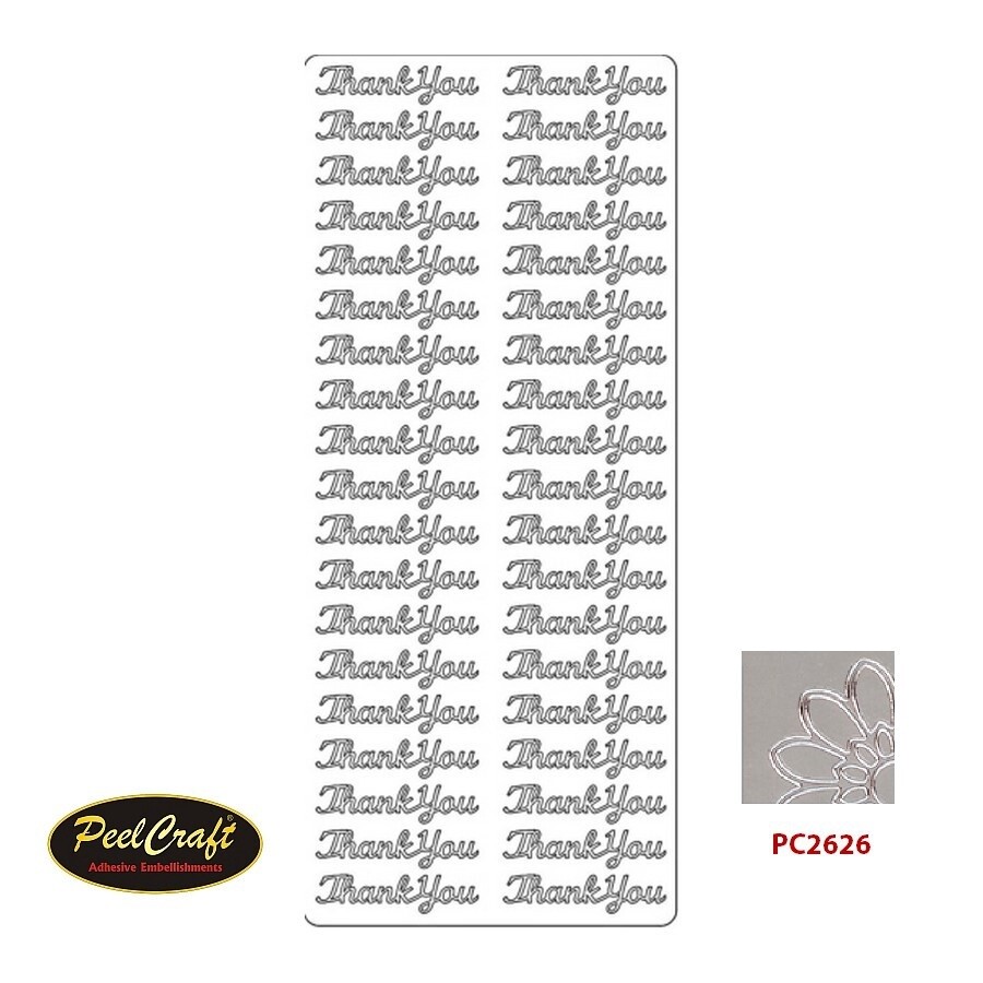 THANK YOU #2 PC, Colour: Silver