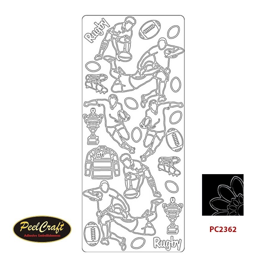 RUGBY ASSORTED BLACK PC