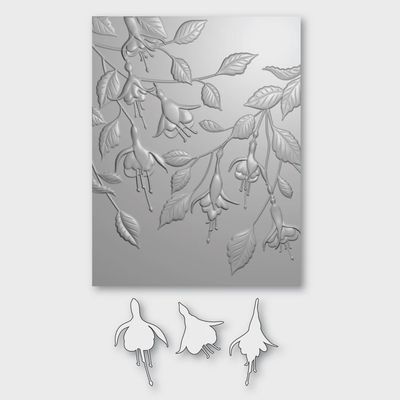 FABULOUS FUCHSIA 3D EMBOSSING FOLDER &amp; DIES