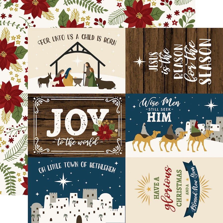 6x4 JOURNAL CARDS - THE FIRST NOEL