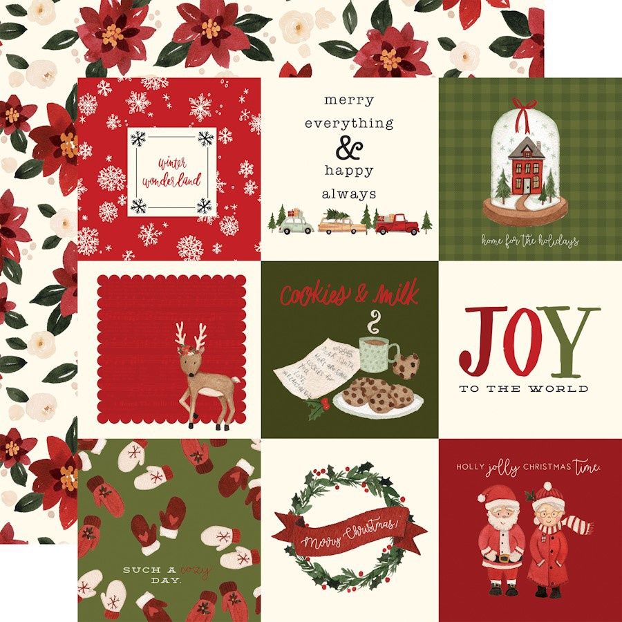4x4 JOURNAL CARDS - HELLO CHRISTMAS