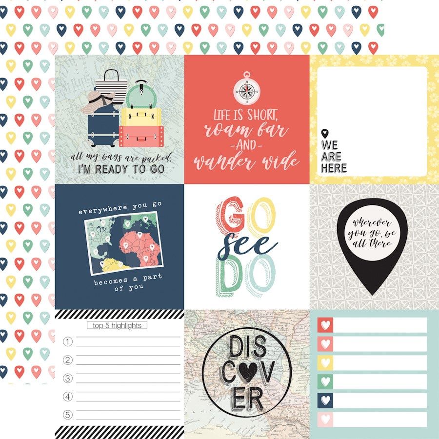 AWAY WE GO - 4x4 JOURNAL CARDS