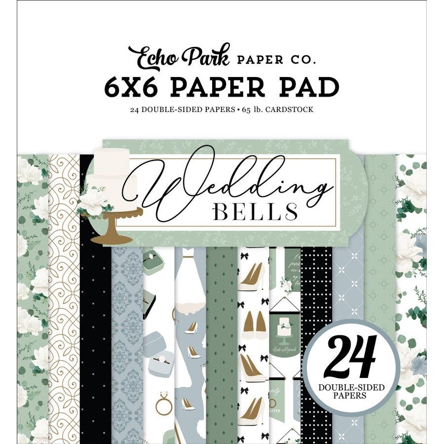 WEDDING BELLS 6x6 PAPER PAD