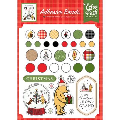 WINNIE CHRISTMAS - ADHESIVE BRADS