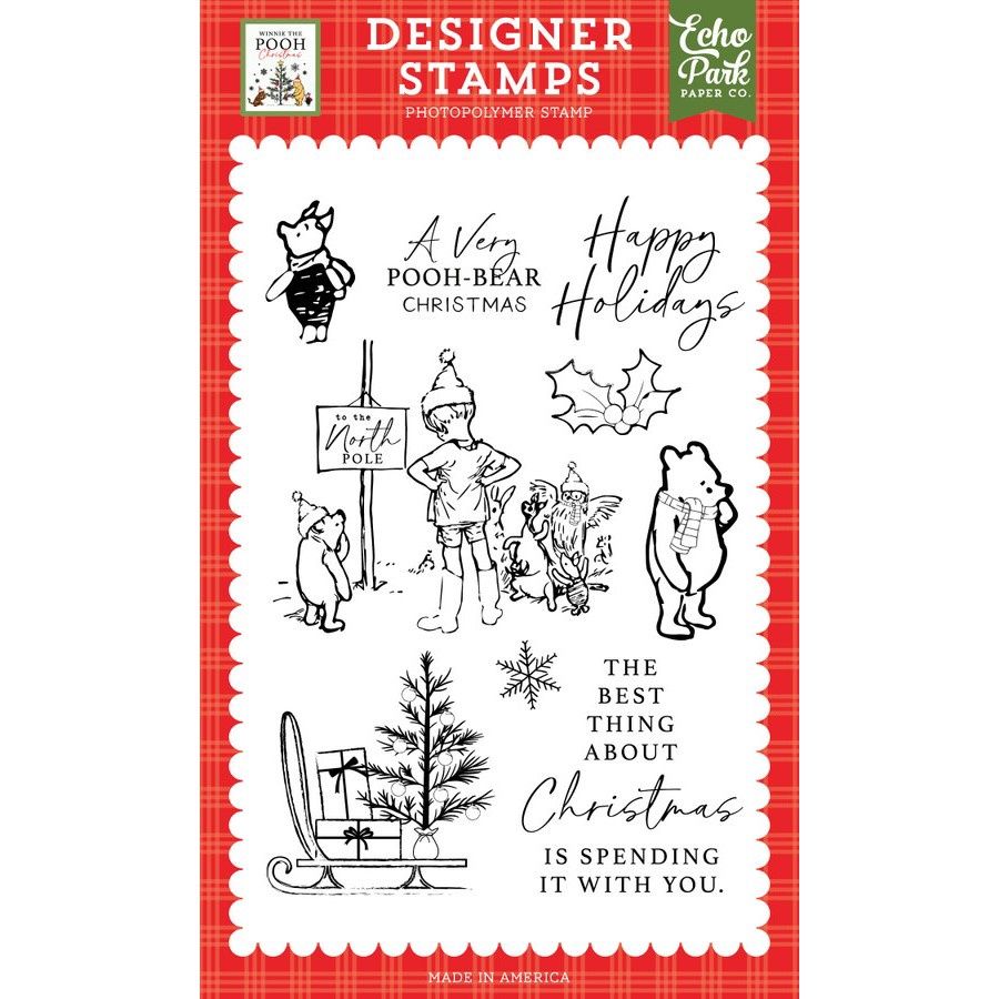 WINNIE CHRISTMAS - VERY POOH BEAR STAMP SET
