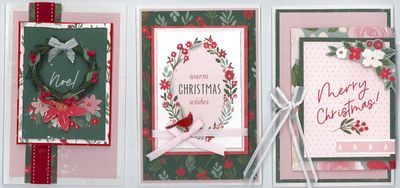 FLORAL CHRISTMAS CARD KIT