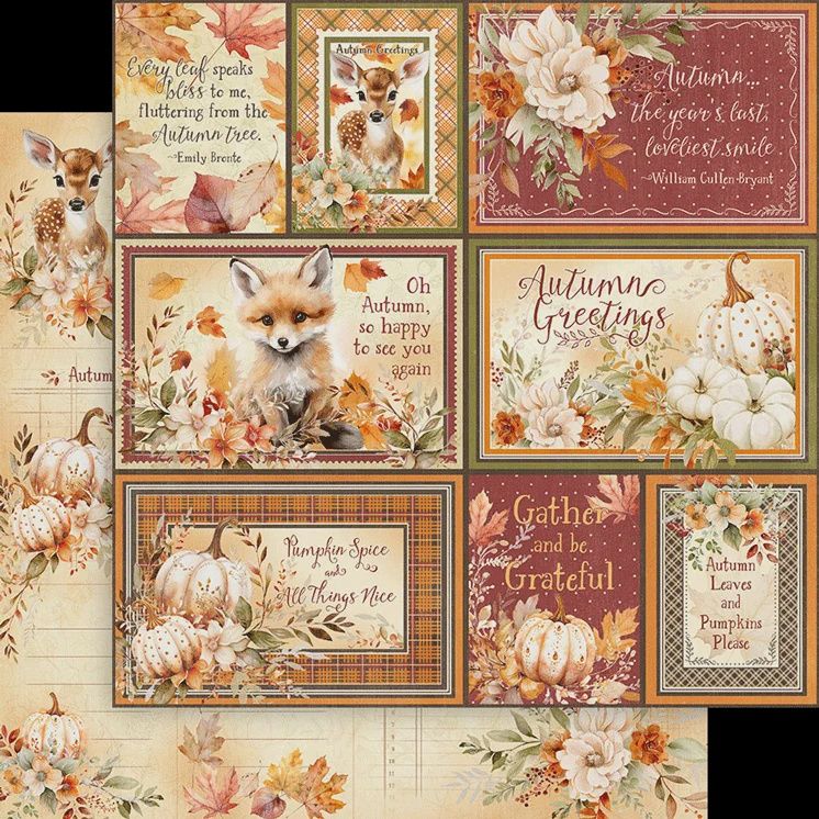 GATHER &amp; BE GRATEFUL - AUTUMN GREETINGS