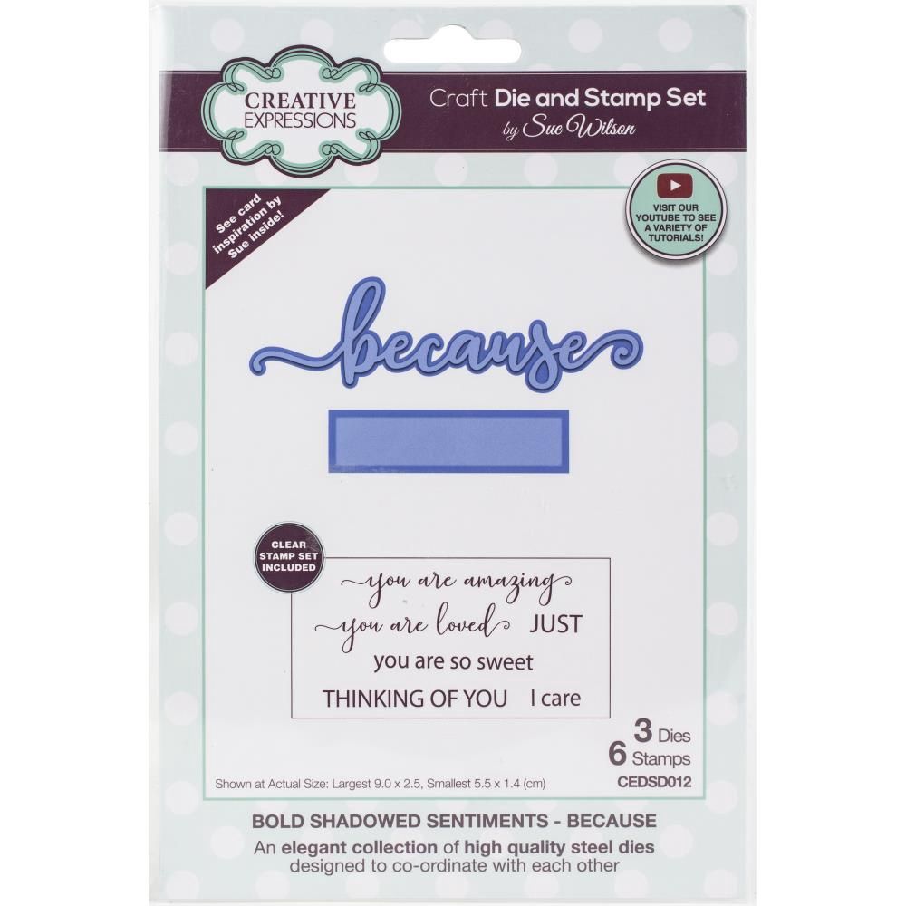 BECAUSE - DIE &amp; STAMP SET