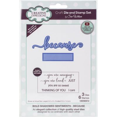 BECAUSE - DIE &amp; STAMP SET