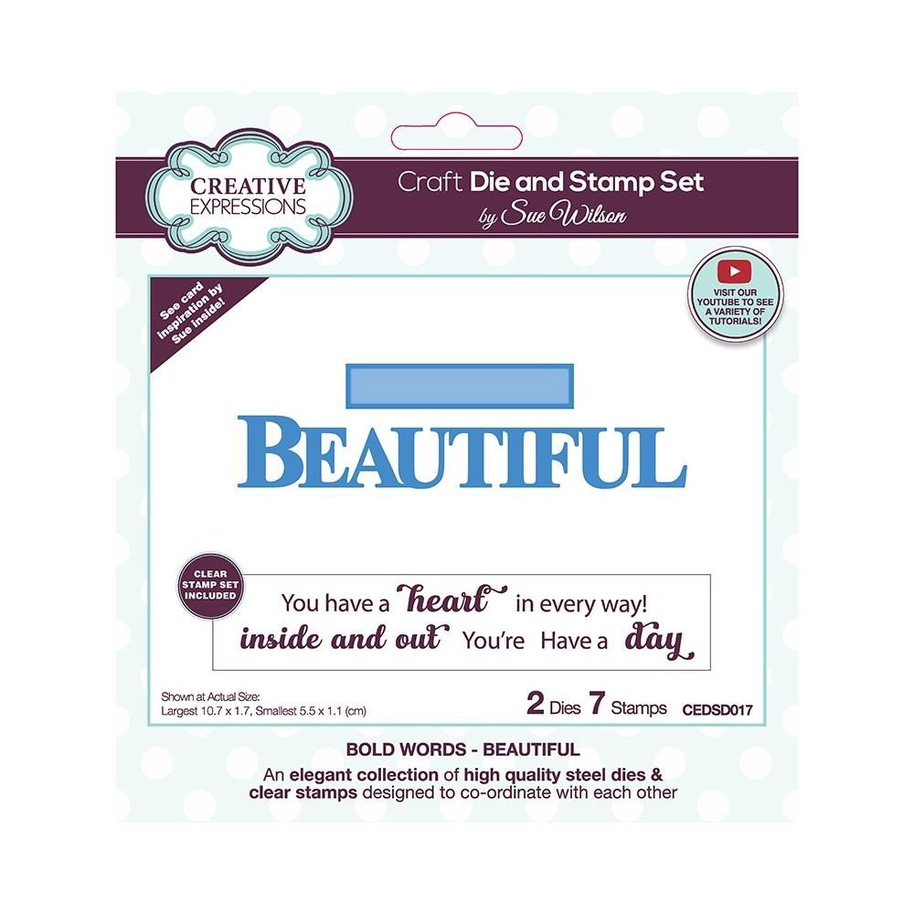 BEAUTIFUL - DIE &amp; STAMP SET
