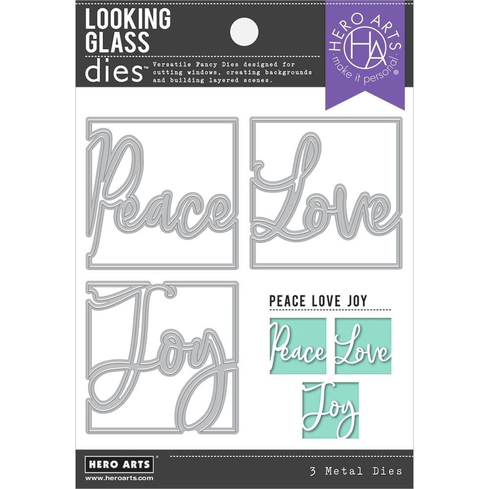 PEACE LOVE JOY - LOOKING GLASS DIES
