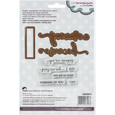 BECAUSE - DIE &amp; STAMP SET