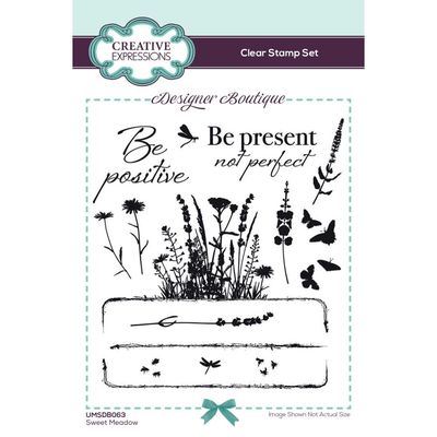 SWEET MEADOW A6 CLEAR STAMP SET