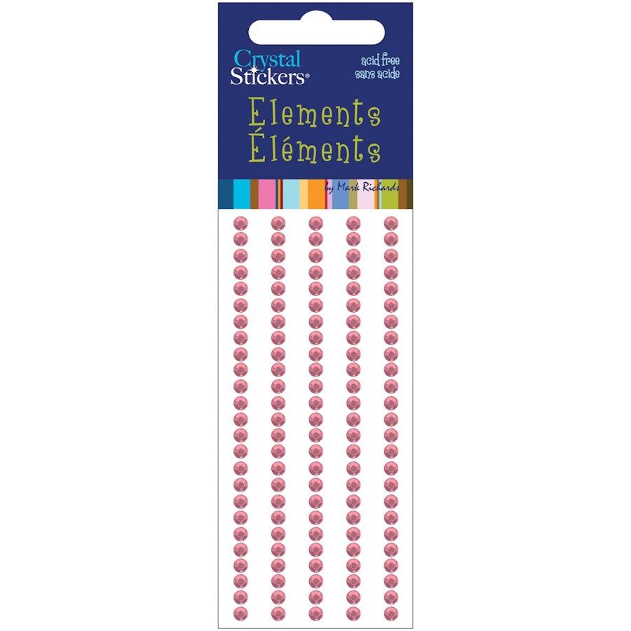 LIGHT PINK CRYSTAL STICKERS