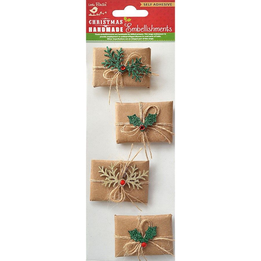 CHRISTMAS WRAPPED MBELLISHMENTS