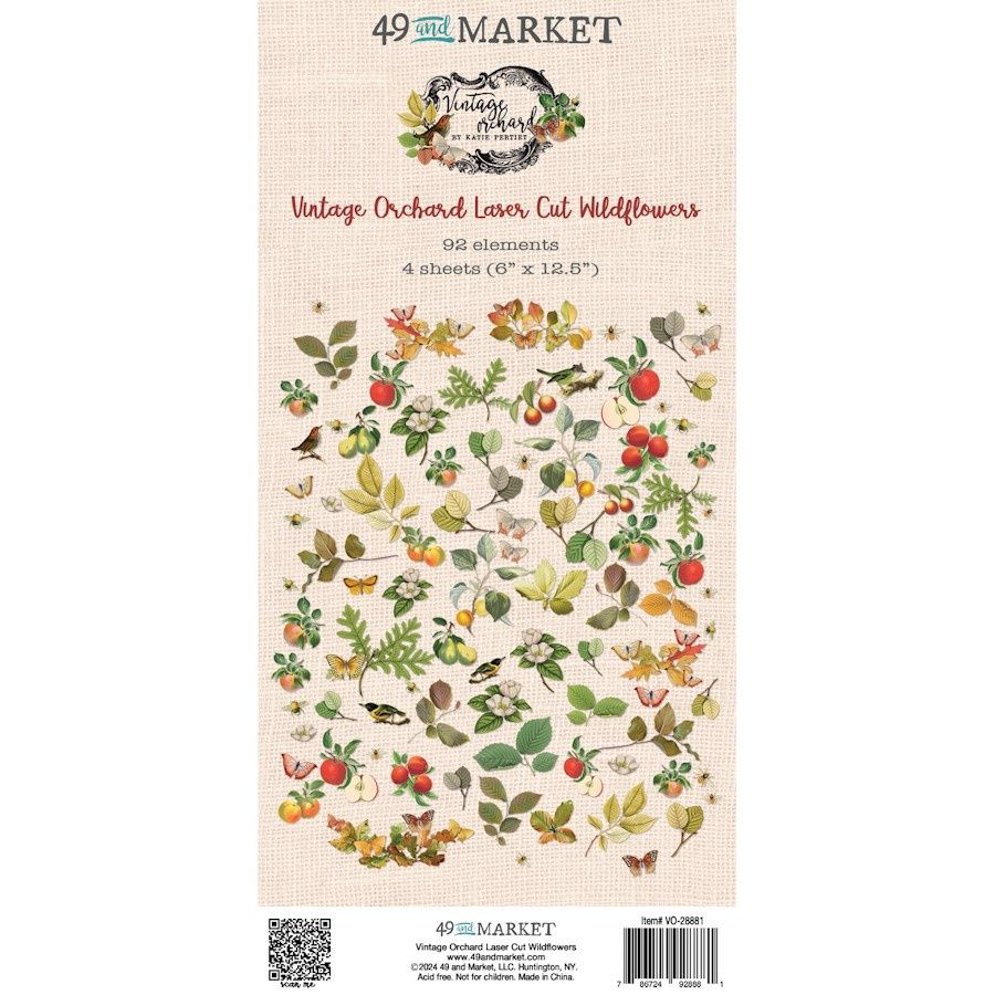 VINTAGE ORCHARD LASER CUT WILDFLOWERS