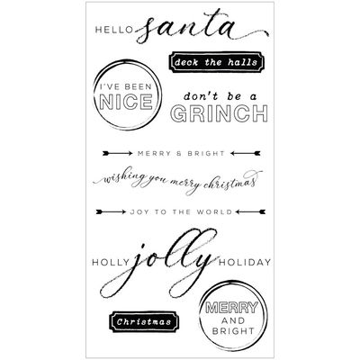 JOLLY SENTIMENTS STAMP &amp; FRAMELITS DIE SET