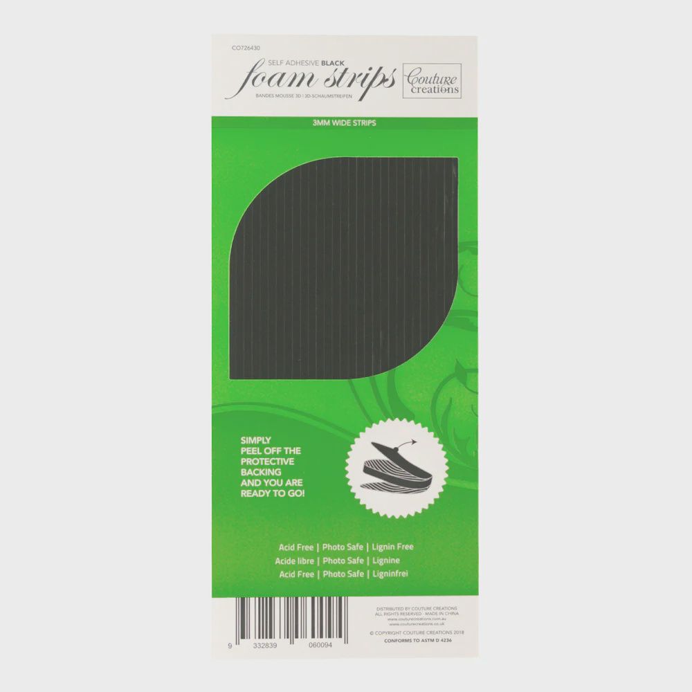 BLACK FOAM STRIPS