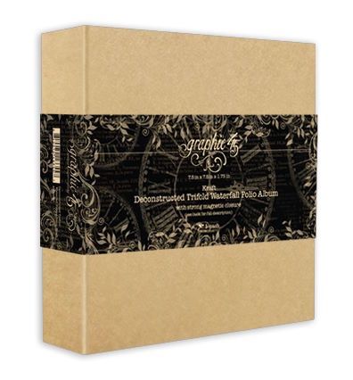 DECONSTRUCTED TRIFOLD WATERFALL ALBUM KRAFT