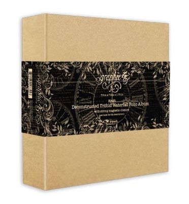 DECONSTRUCTED TRIFOLD WATERFALL ALBUM KRAFT