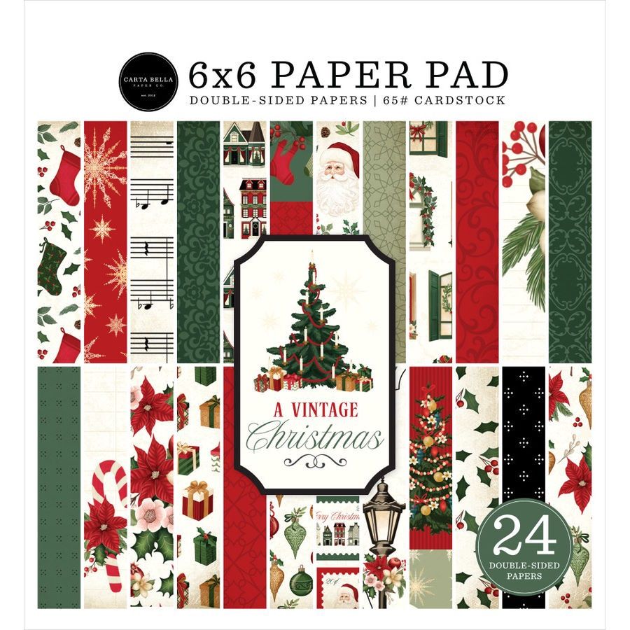 A VINTAGE CHRISTMAS 6x6 PAPER PAD