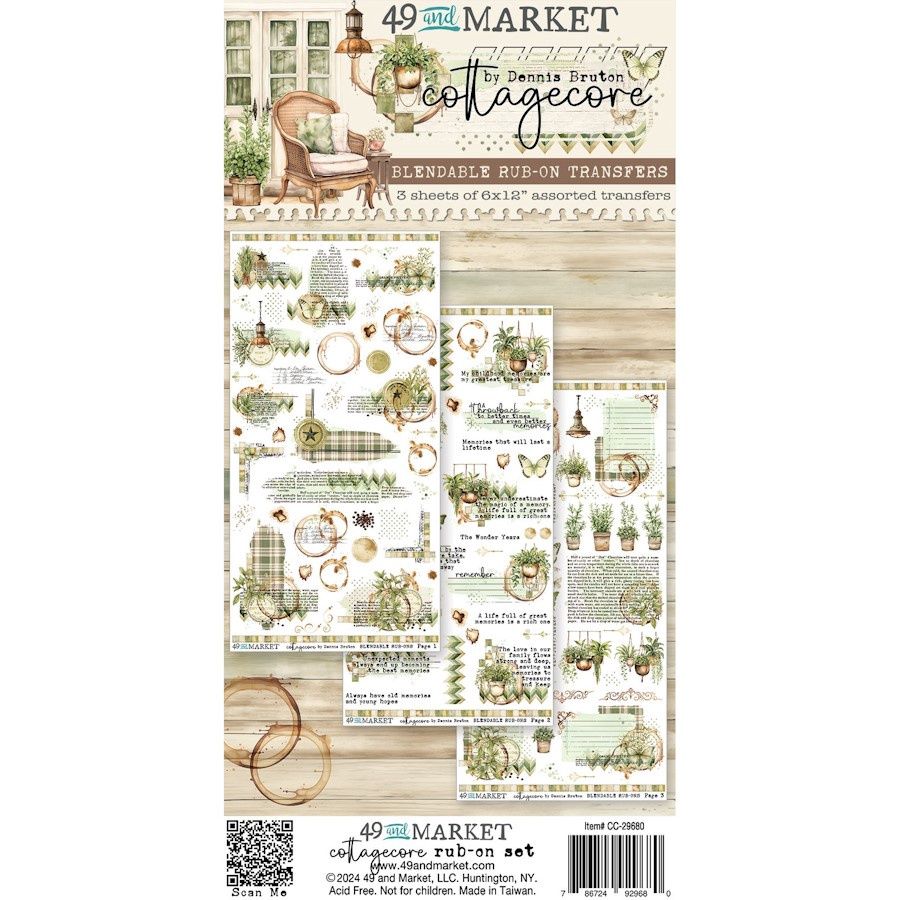 COTTAGECORE RUB-ON TRANSFER SET