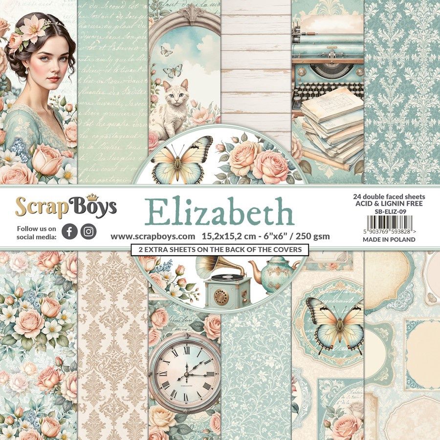 ELIZABETH 6x6&quot; PAPER PAD