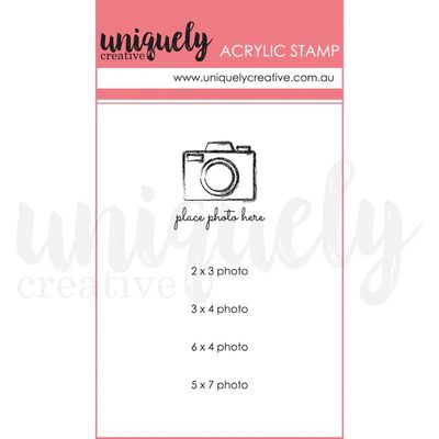 PLACE PHOTO HERE ACRYLIC STAMP