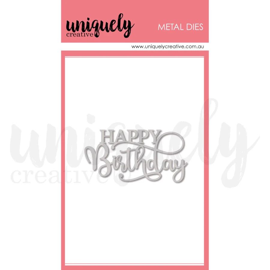 CARDMAKING - HAPPY BIRTHDAY DIE