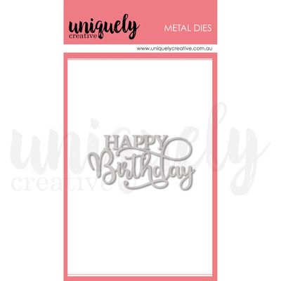CARDMAKING - HAPPY BIRTHDAY DIE