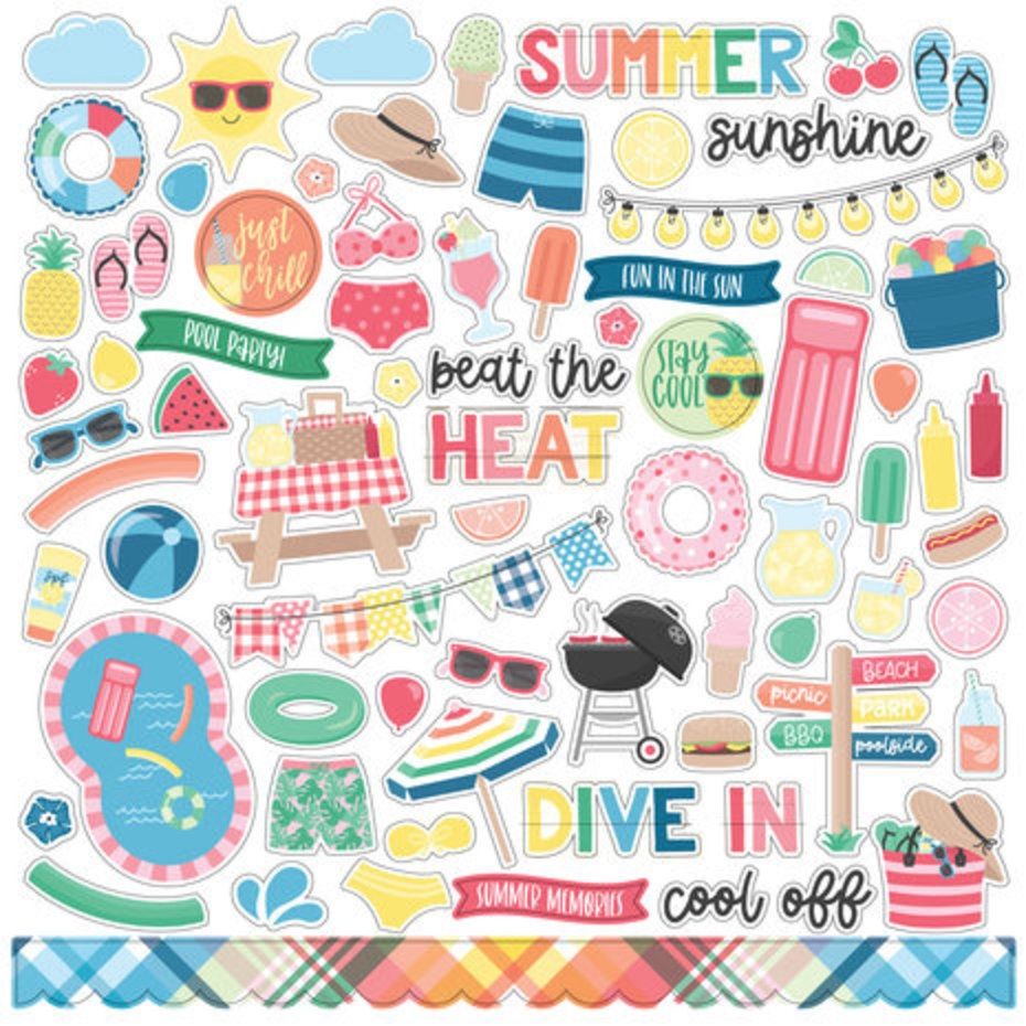 SUN KISSED ELEMENT STICKERS