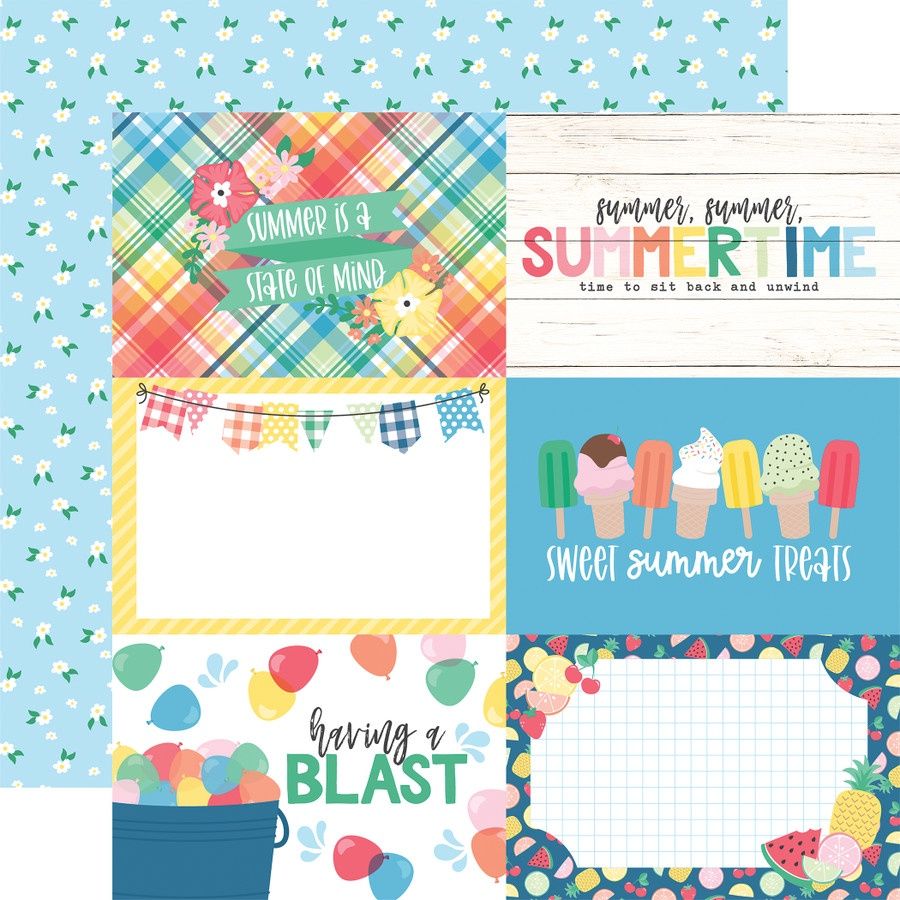6x4 JOURNALING CARDS - SUN KISSED