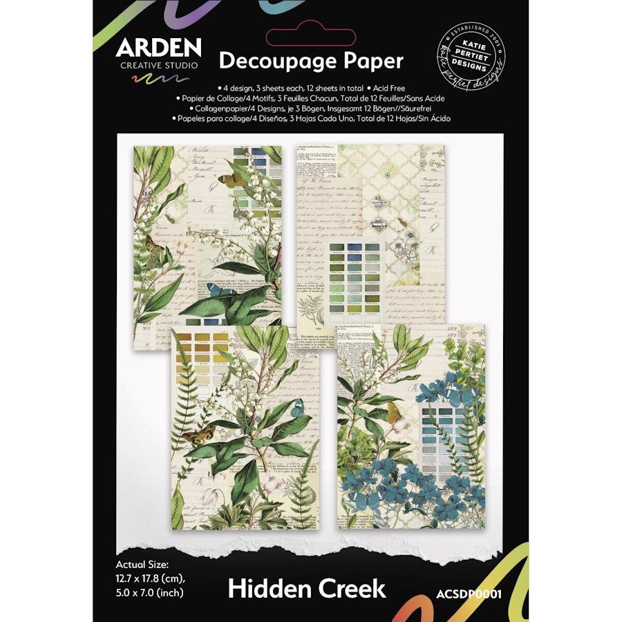 HIDDEN CREEK DECOUPAGE PAPER