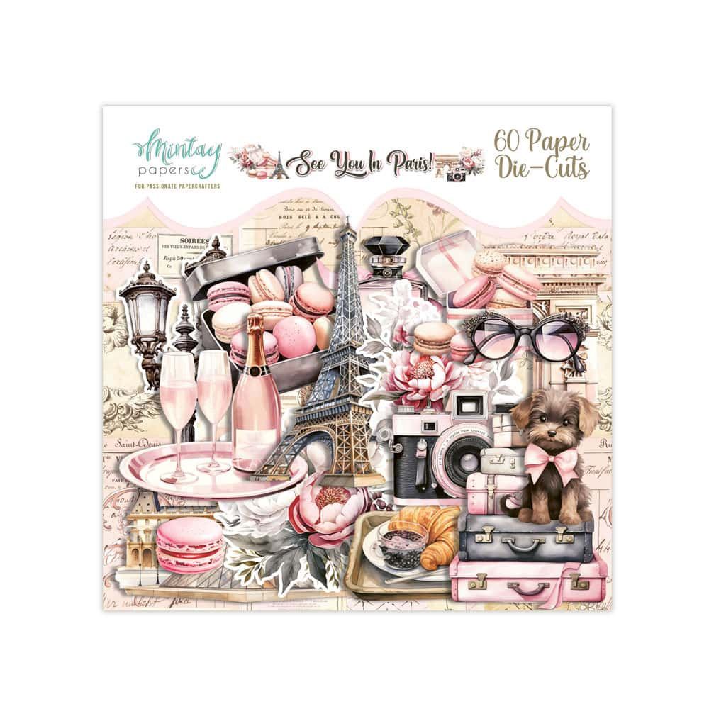 SEE YOU IN PARIS PAPER DIE-CUTS