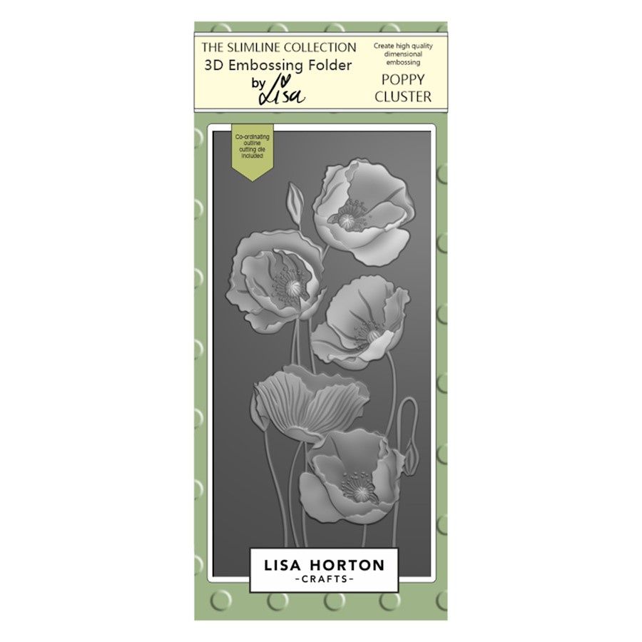 POPPY CLUSTER 3D EMBOSSING FOLDER