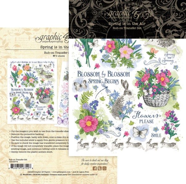 SPRING IS IN THE AIR RUB-ON TRANSFER SET