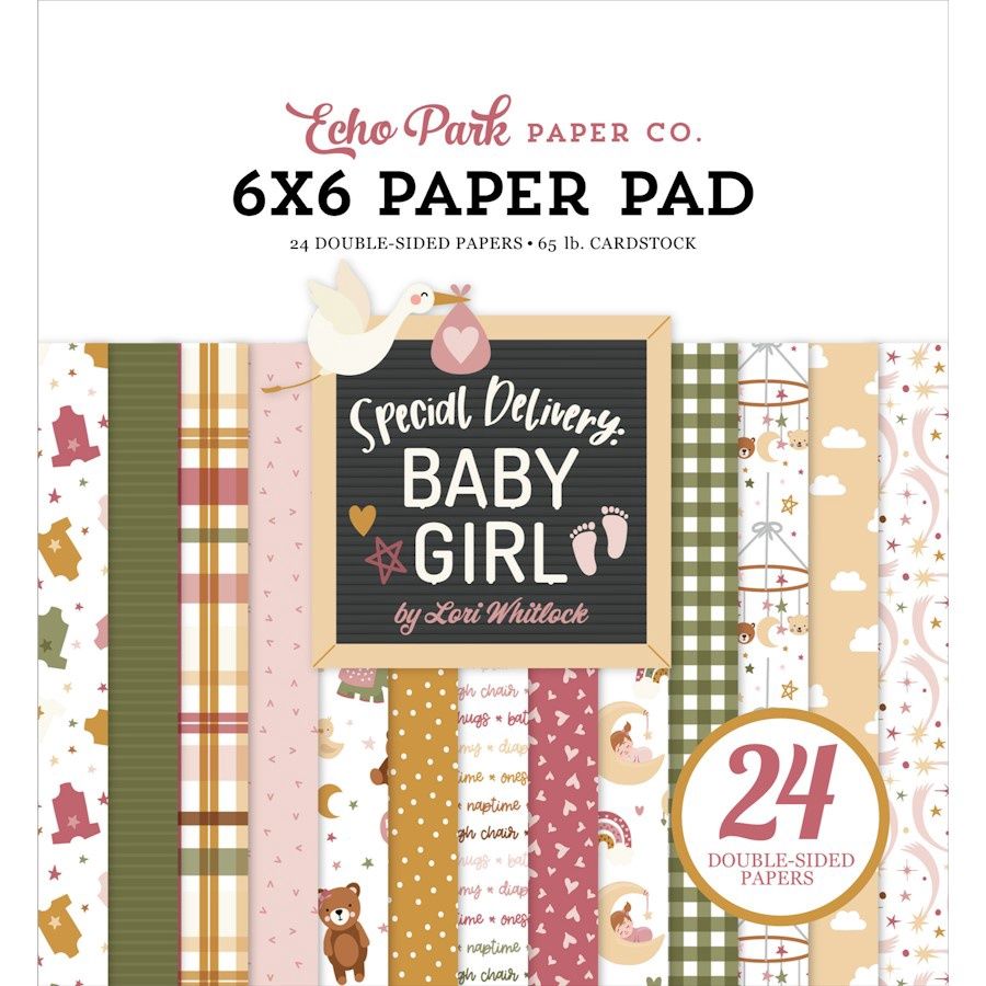 SPECIAL DELIVERY BABY GIRL 6x6 PAPER PAD