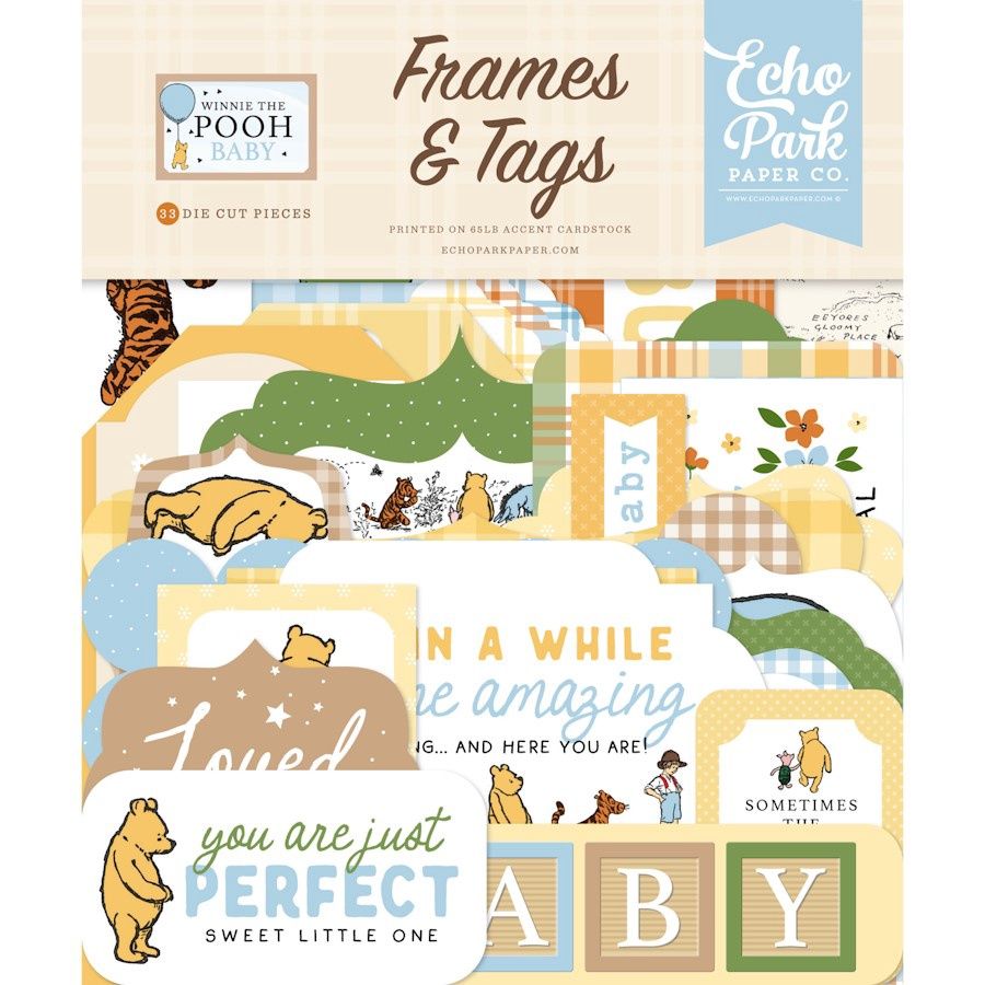 WINNIE THE POOH BABY - FRAMES &amp; TAGS