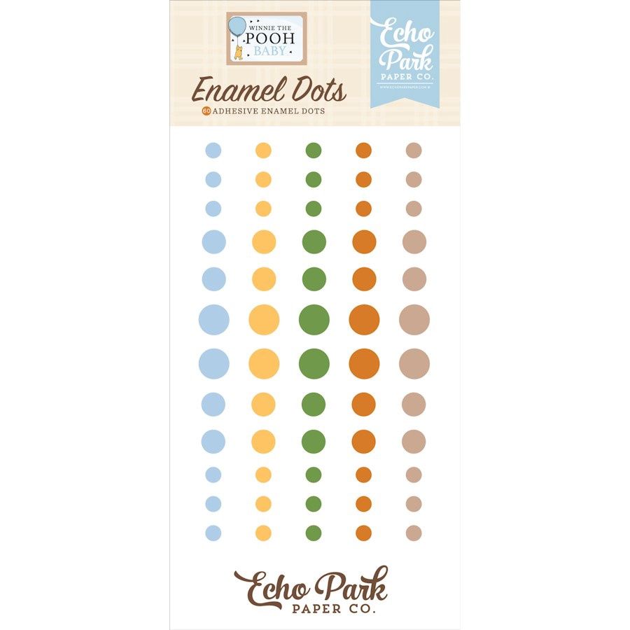WINNIE THE POOH  BABY ENAMEL DOTS